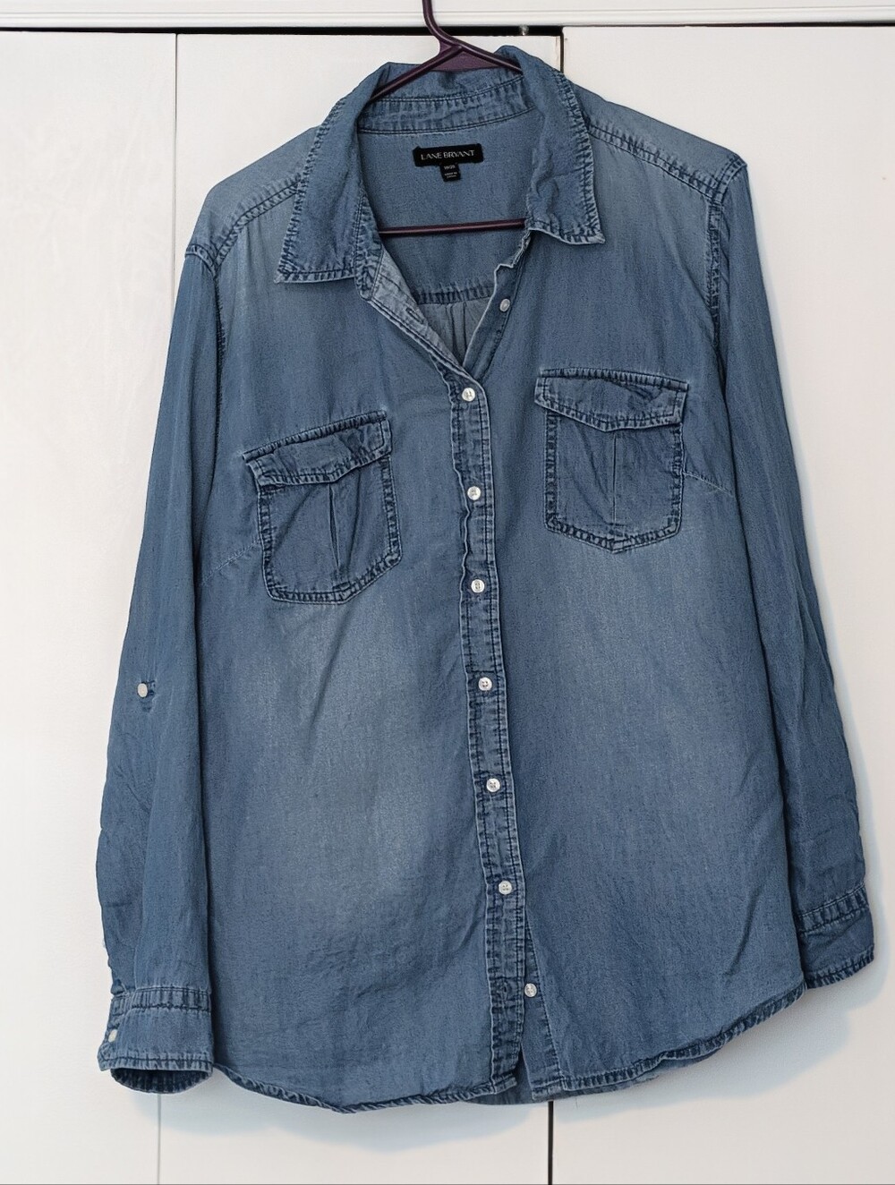 Lane Bryant Chambray Button Down